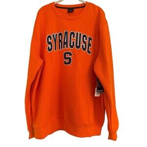 COLOSSEUM UNISEX SYRACUSE ORANGE CREW NECK FLEECE SWEATSHIRT SZ XL NWT